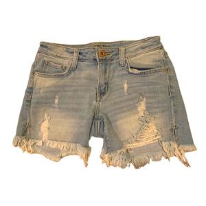 Arizona Jeans Co light distressed denim shorts . Size 0